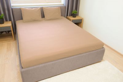 Простынь Beige сатин 240x240