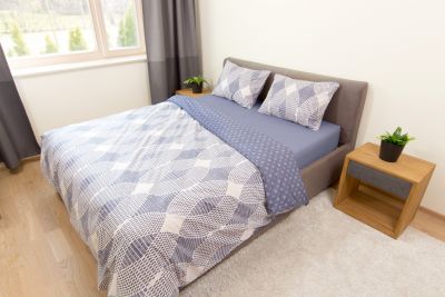 Puuvilla vuodevaatteet Zenon Harmaa 220x210 +50x70 tyynyliinat